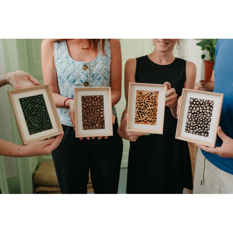 Réalisez votre tableau en plumes naturelles