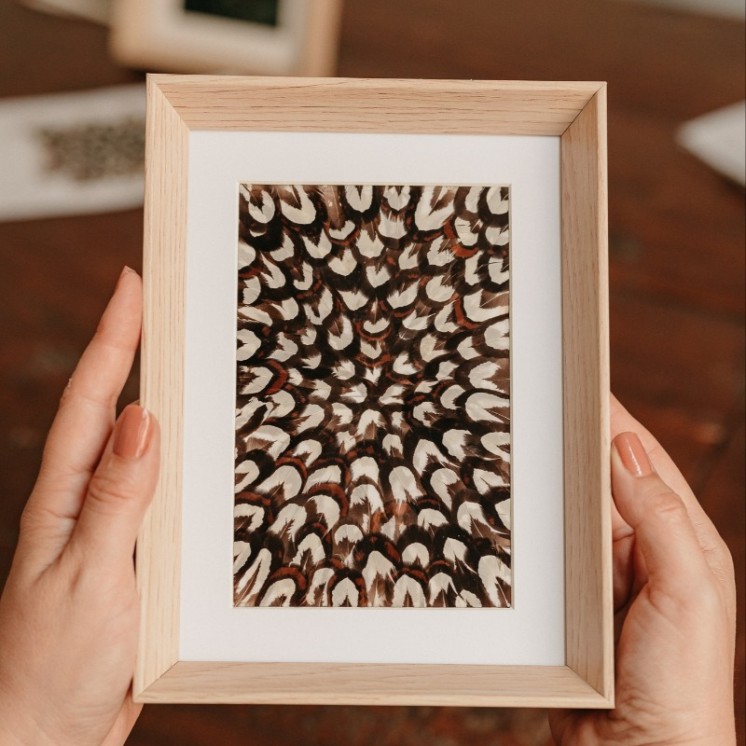 Réalisez votre tableau en plumes naturelles