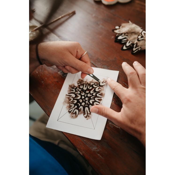 Réalisez votre tableau en plumes naturelles