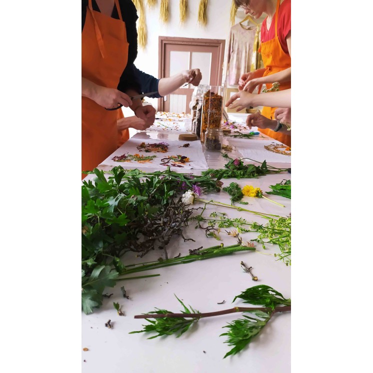 Réalisez votre foulard selon la technique du Bundle dye