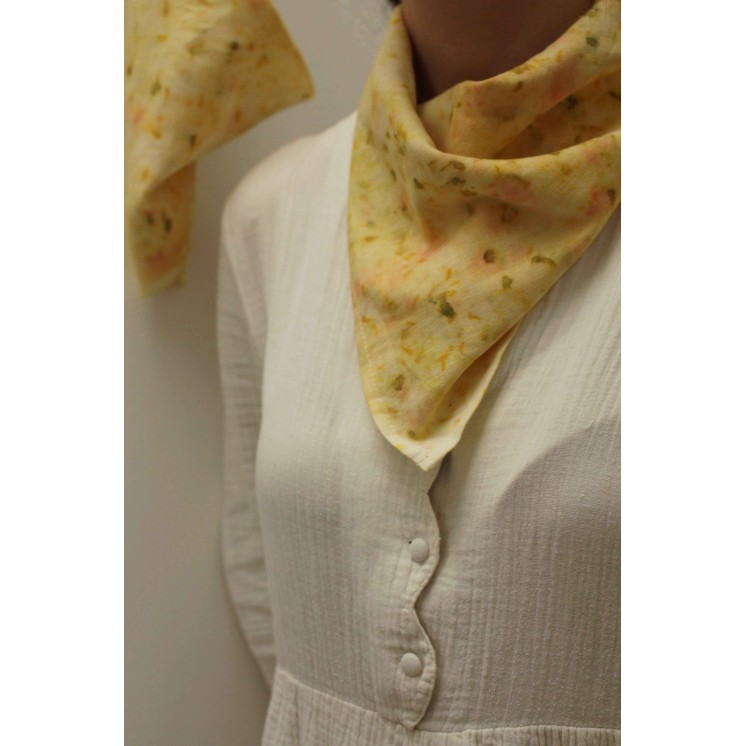 Réalisez votre foulard selon la technique du Bundle dye