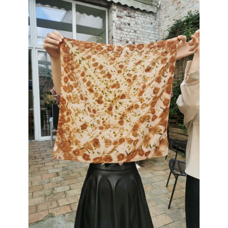 Réalisez votre foulard selon la technique du Bundle dye