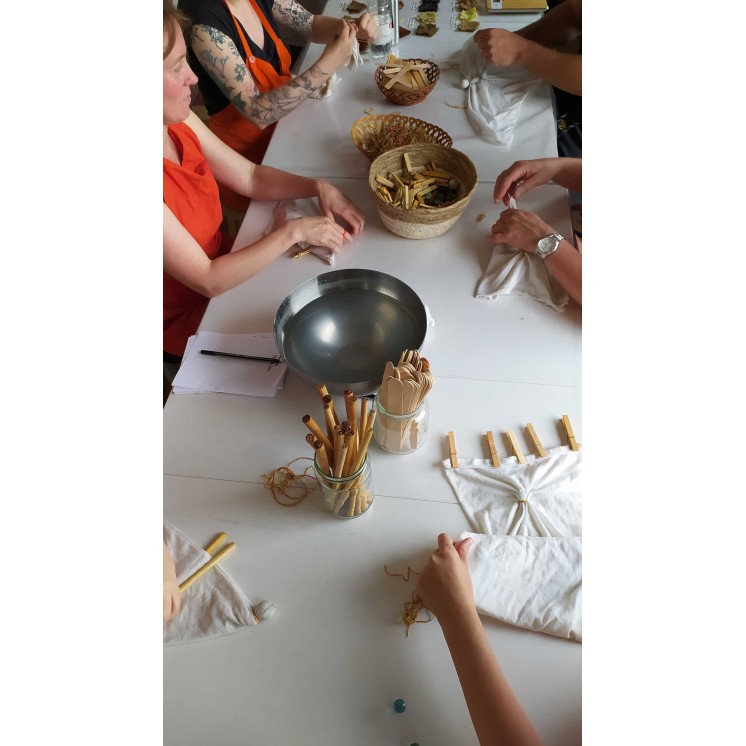 Créez votre linge de table en teinture végétale